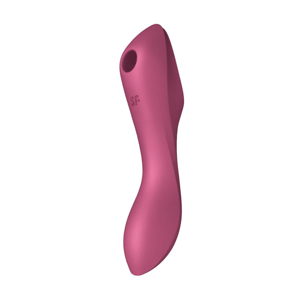 Вакуумний вібратор Satisfyer Curvy Trinity 3 Insertable Triple Air Pulse Vibrator червоний, 1 шт